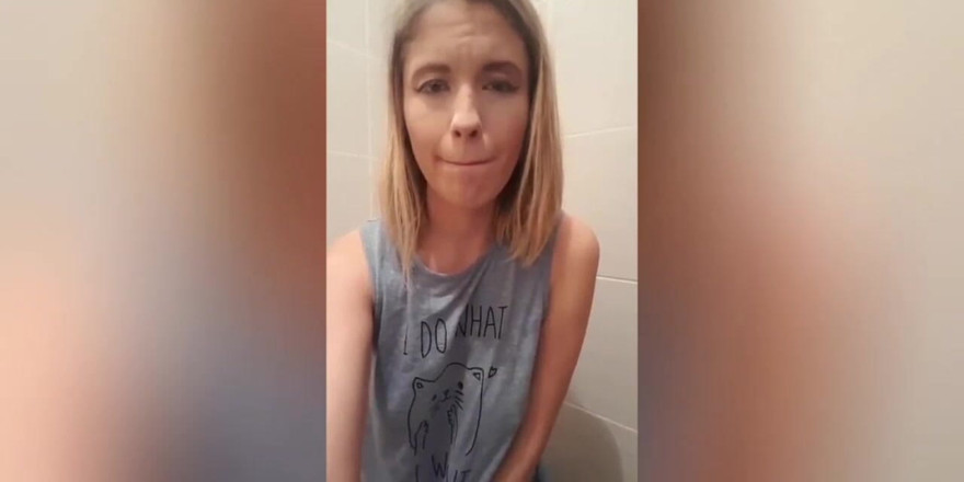 Erotic Tanya: Farting in the Toilet