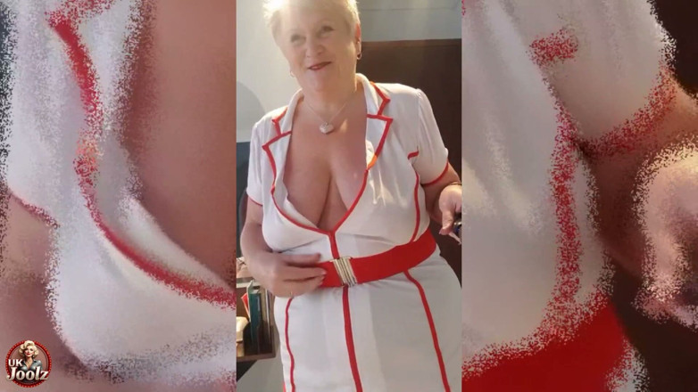 Uk Joolz: Naughty Nurse Striptease!