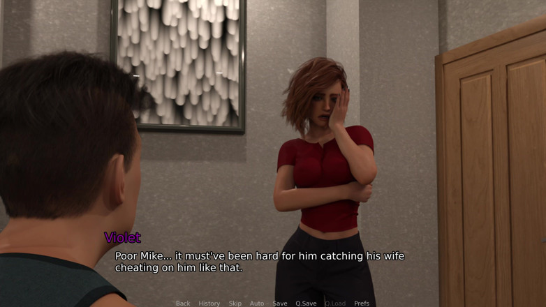 Hotgame Studio X: New Neighborhood V0.9 - Part 2b: Violet Starts Practicing Threesomes with Ted...