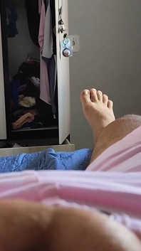 Small Electric Shocks to the Penis with the Usb Cable for Stimulation.