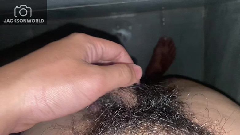 Jackson World: Pau lento acariciando sozinho, sinta o prazer