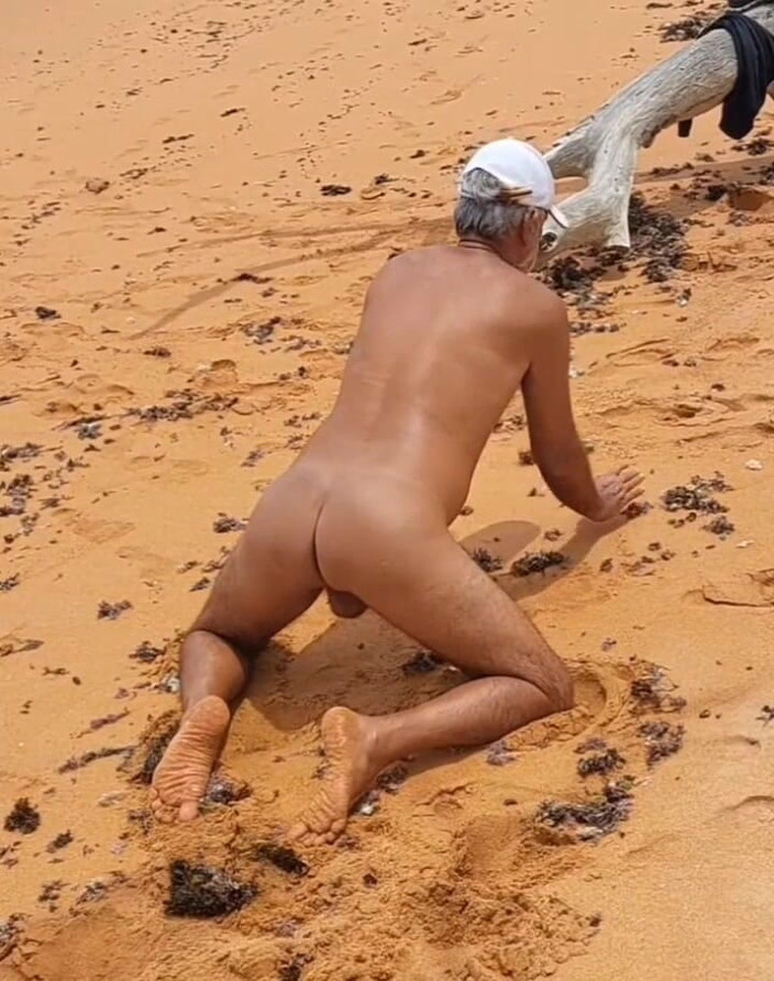 Ladysilvas: Naked Hot Ladysilva on the Beach Showing off Her Tanned...