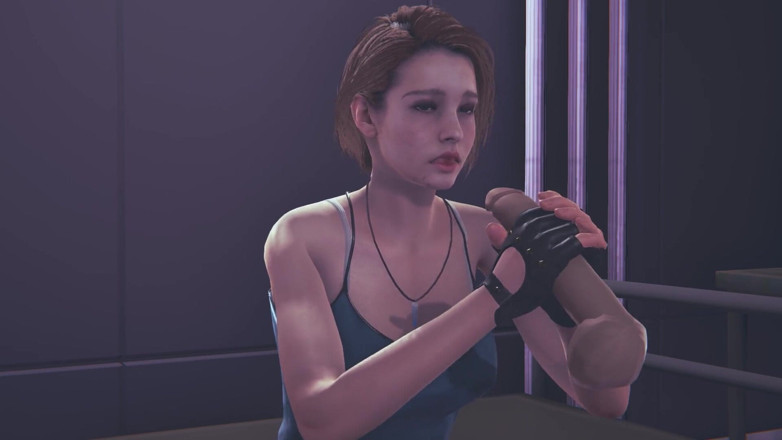 Waifu club 3D: Jill Valentine jerking your cock facial
