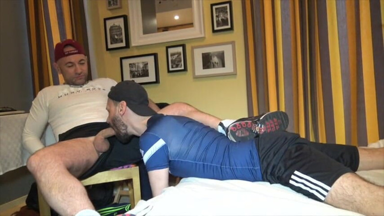 Gaybareback: Pig slave in jockstrap creampied by Jess