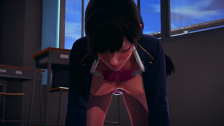 Waifu club 3D: College girl gets fucked in the ass after class