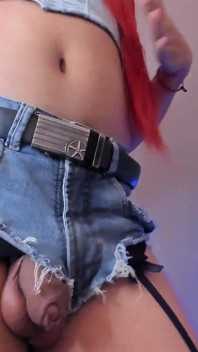 Princess in Shorts with Her Big Balls