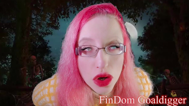 FinDom Goaldigger: Halloweenowa transformacja penisa orzechów