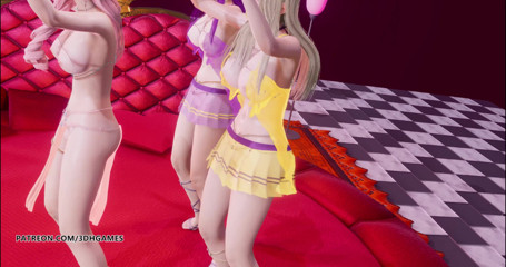 3D-Hentai Games: MajorLazer - Sua Cara Ahri E kaisa Seraphine spogliarello KDA league...