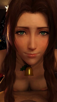 Aerith Xmas POV Cowgirl Ride - Final Fantasy 7 3D Animation