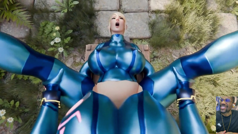 L6RD7BLU3 FUTA: 肥胖的变性鸡巴angela深深地射在sus storm中，samus射精真的在里面硬操