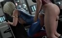 Velvixian3Futanari: Harley Quinn und Supergirl Playtime (futa Transe)