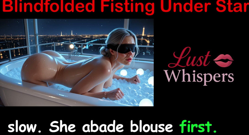 LustWhispers: Fisting pod hvězdami se zavázanýma očima - anglický sexuální příběh
