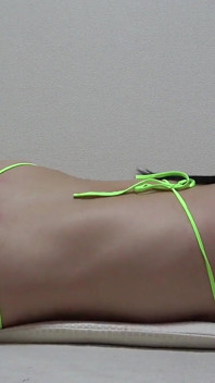 Japanese Girls Exclusively Apartment, a Room with Big Tits Girl Doing Sexy Exercises in Micro Thong Bikini Wedgie Ass and Pussy