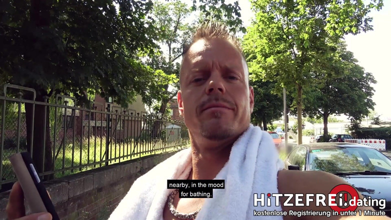 Hitzefrei: Schaamteloze neukpartij langs de rivier met Mia Blow &amp; boten passeren!...