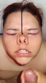 Slut Piggy Secretly Swallowing Cock at Her Stepsister's House