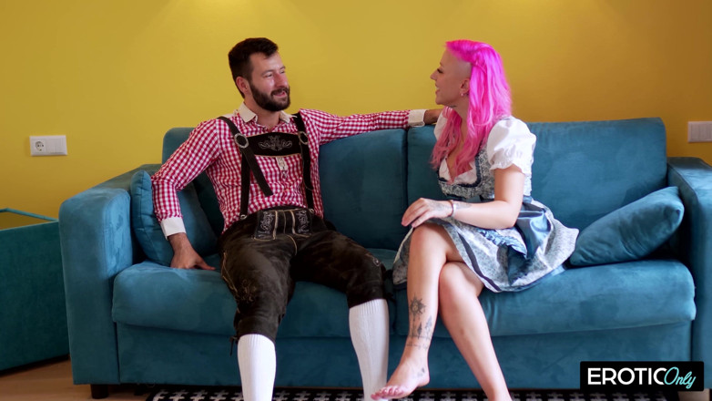 Erotic only: Oktoberfest Babe's Pussy Devoured and Fingered Till Soaking