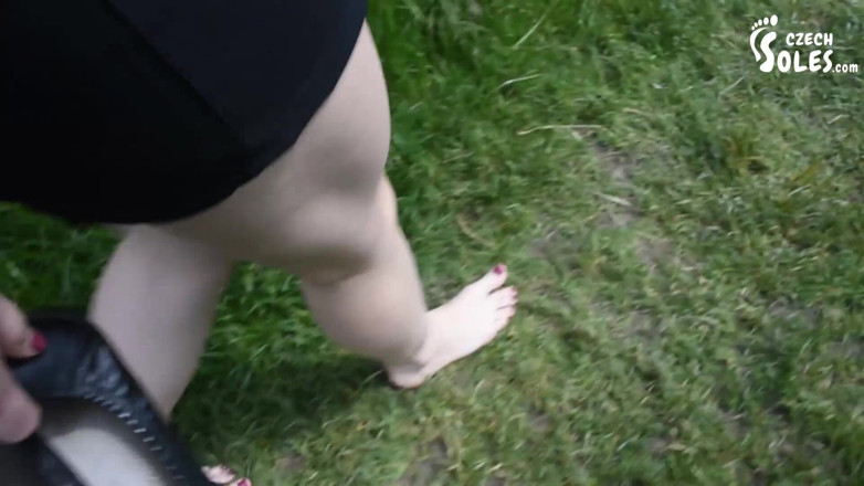 Czech Soles - foot fetish content: Dirty barefoot walking and teasing