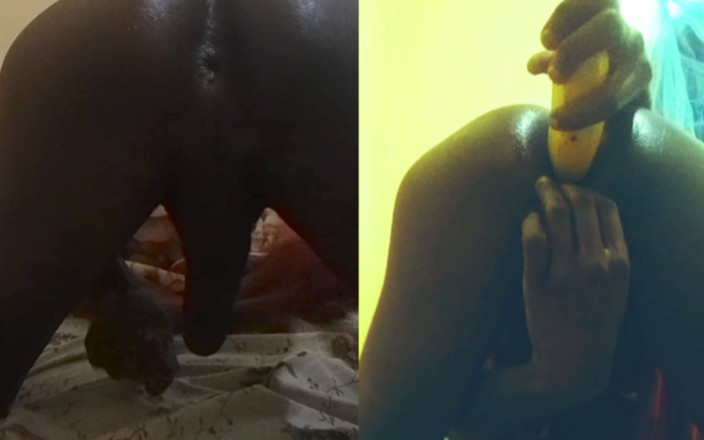 HaitiKing7: Banánový sex udělal jeho zadek díru velkou
