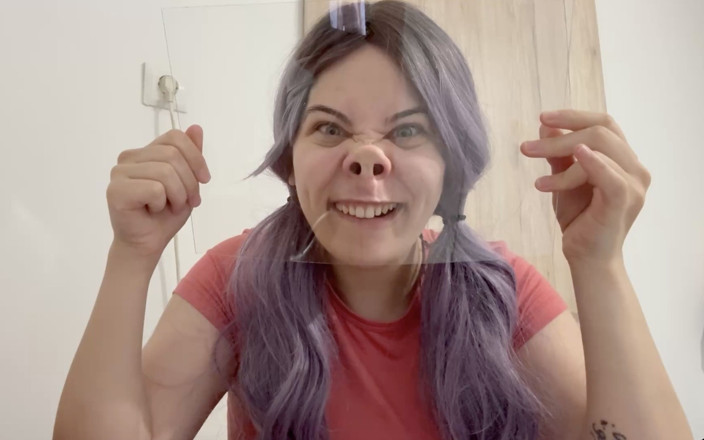 AmayaMori: Silly Face Fetish and Squirting Milk Onto a Glass Table