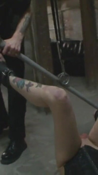Blonde girl wax play humiliating