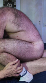 Hairy Stepdaddy Gets Fucked by Monster Dick