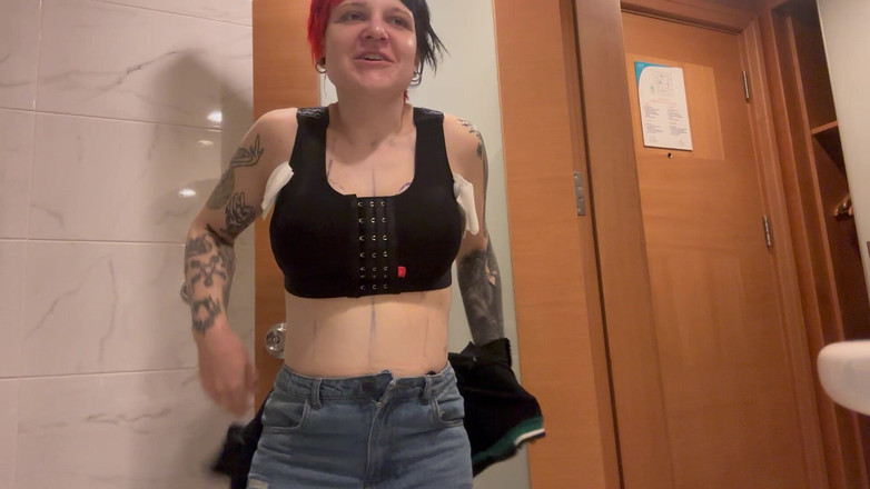 Bigtiddygoth: Meme işinden sonra ilk duş - boşalıyor, şişiyor ve morarıyor