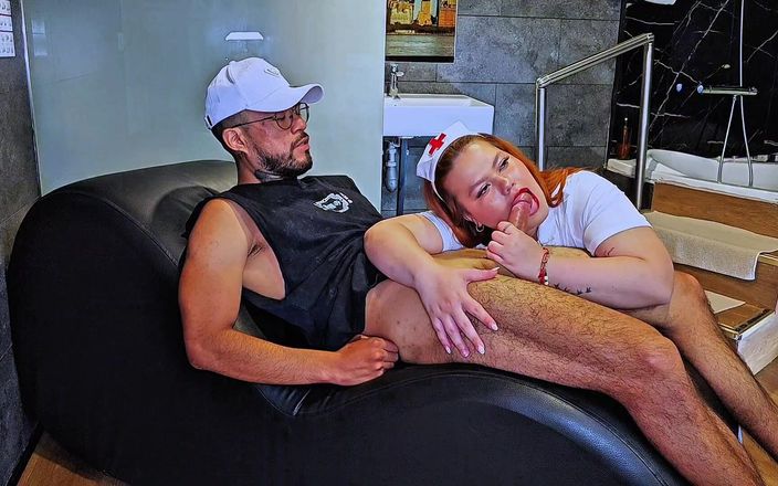 Latincurvyredhead: Perverzní sestra šuká svého pacienta, když tam lékař není - lékařská schůzka