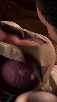 彼女が彼を吹き飛ばした後、お尻で熱いアジアの熟女メイドを犯す |3Dポルノ