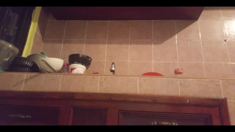 Karmicoxv: Stepmom Walks Around the Kitchen in a Thong