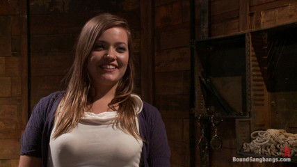 Bound Gang Bangs by Kink: Take Down Challenge for Adorable 19 Year Old