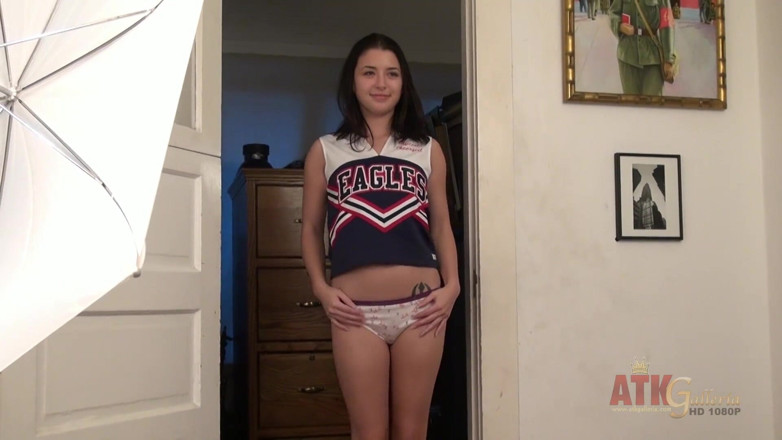 ATKIngdom Fans: Behind the scenes with sexy teen cheerleader