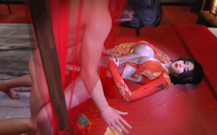 X Hentai: Qing Yi Get Fuck at the First Night - 3D Animation