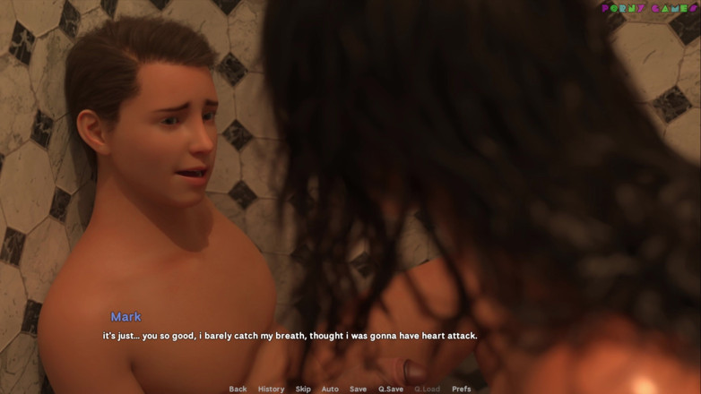 Porny Games: Exicionistická manželka od Wihte Foam - sex ve sprše s macechou,...