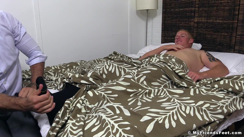 My friends feet: Ricky Larkin Worships Conrad's Sexy Feet