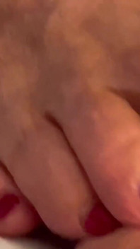 Cum on Stepaunt GILF MILF Feet & Toes Granny Loves It