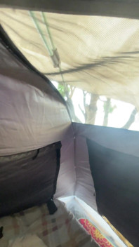 Morning Creampie Camping Sex and Looking Beach View!