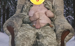 Vitaliy Solyanik: Ukrainian Soldier Jerks off in the Winter Forest.