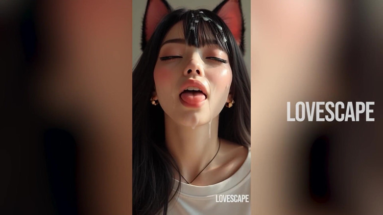 Lovescape: Catgirl arrapata in camera da letto forti gemiti e che...