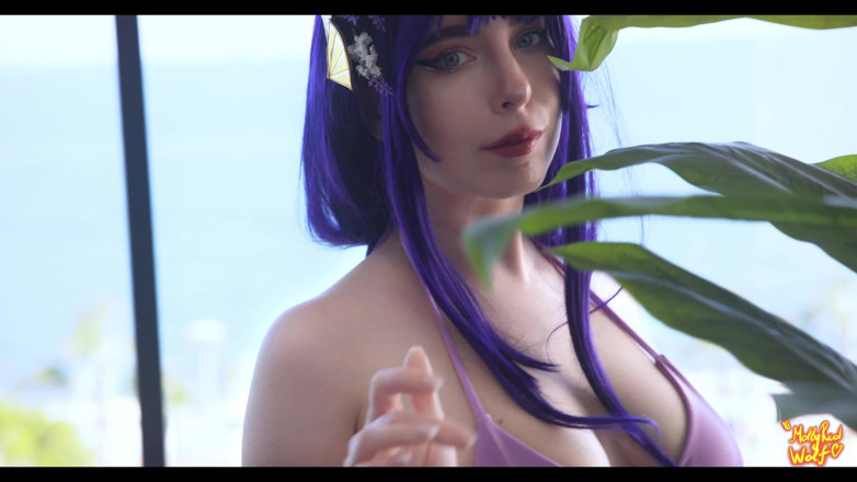 MollyRedWolf: Shogun Raiden Have Fun on Vacation - Mollyredwolf
