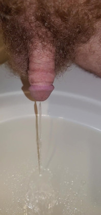 Closeup of My Cock Peeing in the Sink 1