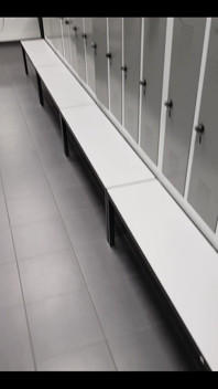 At the gym locker room