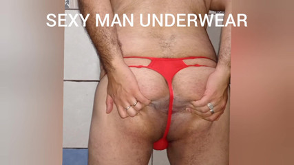 Sexy man underwear: Skvělá masturbace a sperma