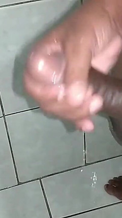 Jerk off at the Bathroom 'hot Jizz of Sperm'