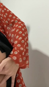 Girl fingering herself after class
