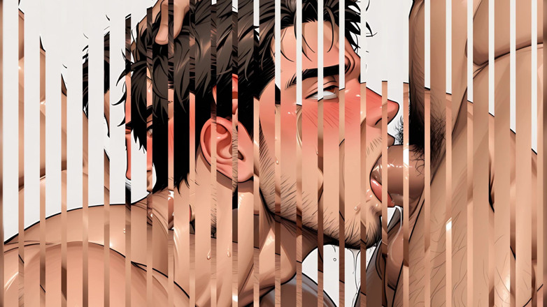 LustMen: Adegan deepthroat Yaoi panas dengan Ahegao akan mengejutkan awak