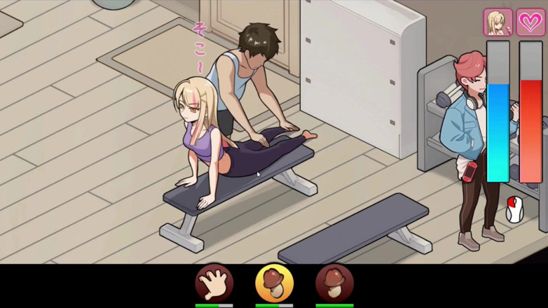 NSFWOtaku: Permainan hentai - tiga gadis seks gadis seksi - diari kerja pulau...