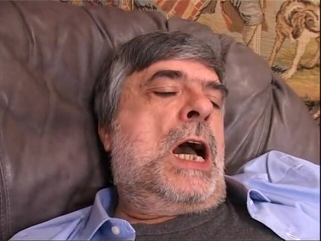 Xtime Network: Cute brunette riding old man's cock