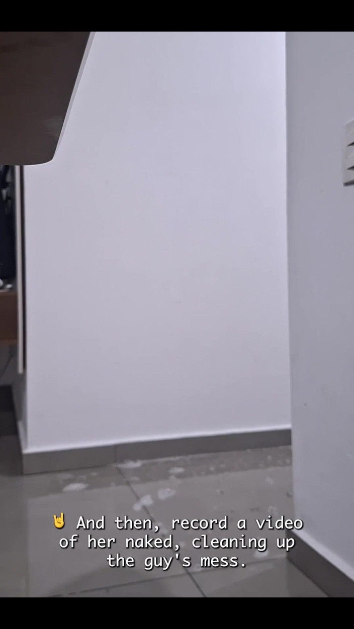 Bruna Silva Hotwife: Ehemann filmt ehefrau beim putzen des bodens - en sub