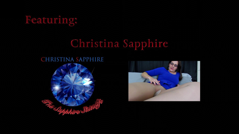 Christina Sapphire: Strumpfhosen necken mit einem riesigen lauf