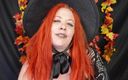 Deanna deadly: Sniffing Smelly Socks at Halloween Party! Girl in Witch Costume...